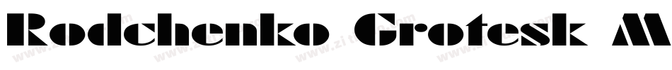 Rodchenko Grotesk ML字体转换